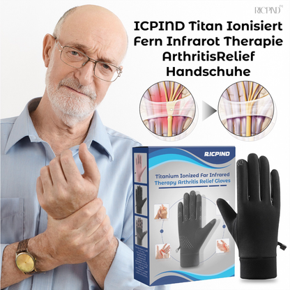 RICPIND Titan Ionisiert Fern Infrarot Therapie ArthritisRelief Handschuhe