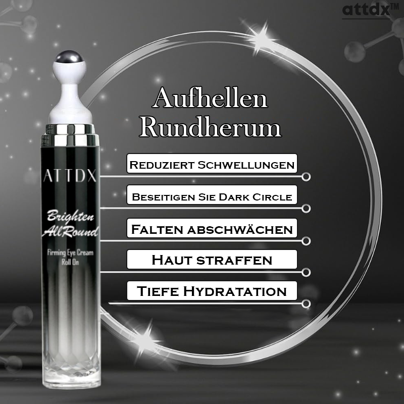 ATTDX Aufhellende Rundum Straffende Augencreme mit RollOn