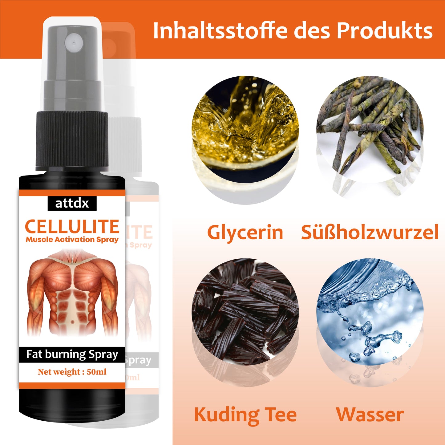 ATTDX Cellulite MuskelAktivierung Spray