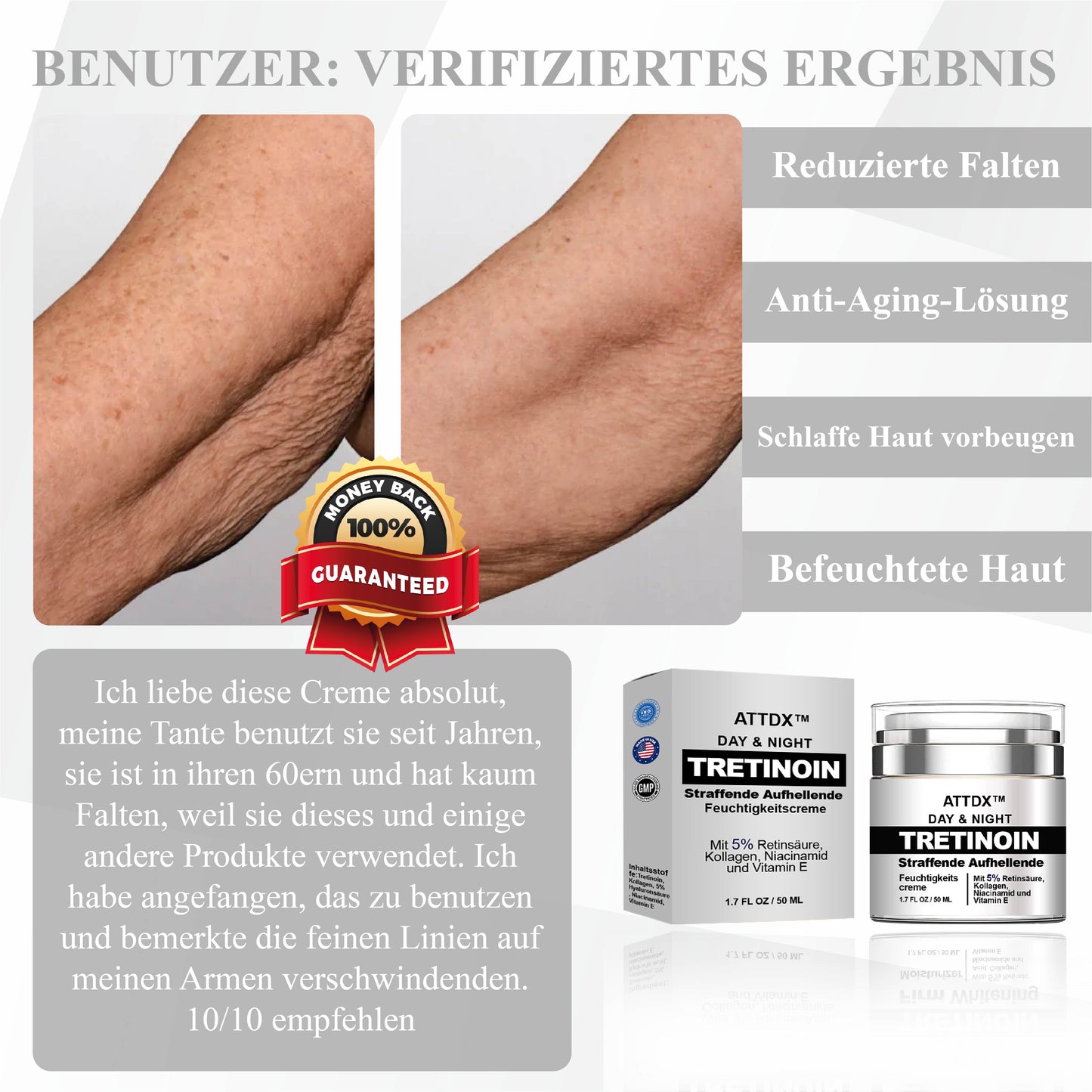 ATTDX™ Tretinoin Straffende Aufhellende Feuchtigkeitscreme