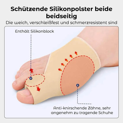 RICPIND 2 Hallux Harmonie Korrekturgurt mit Schutzärmeln