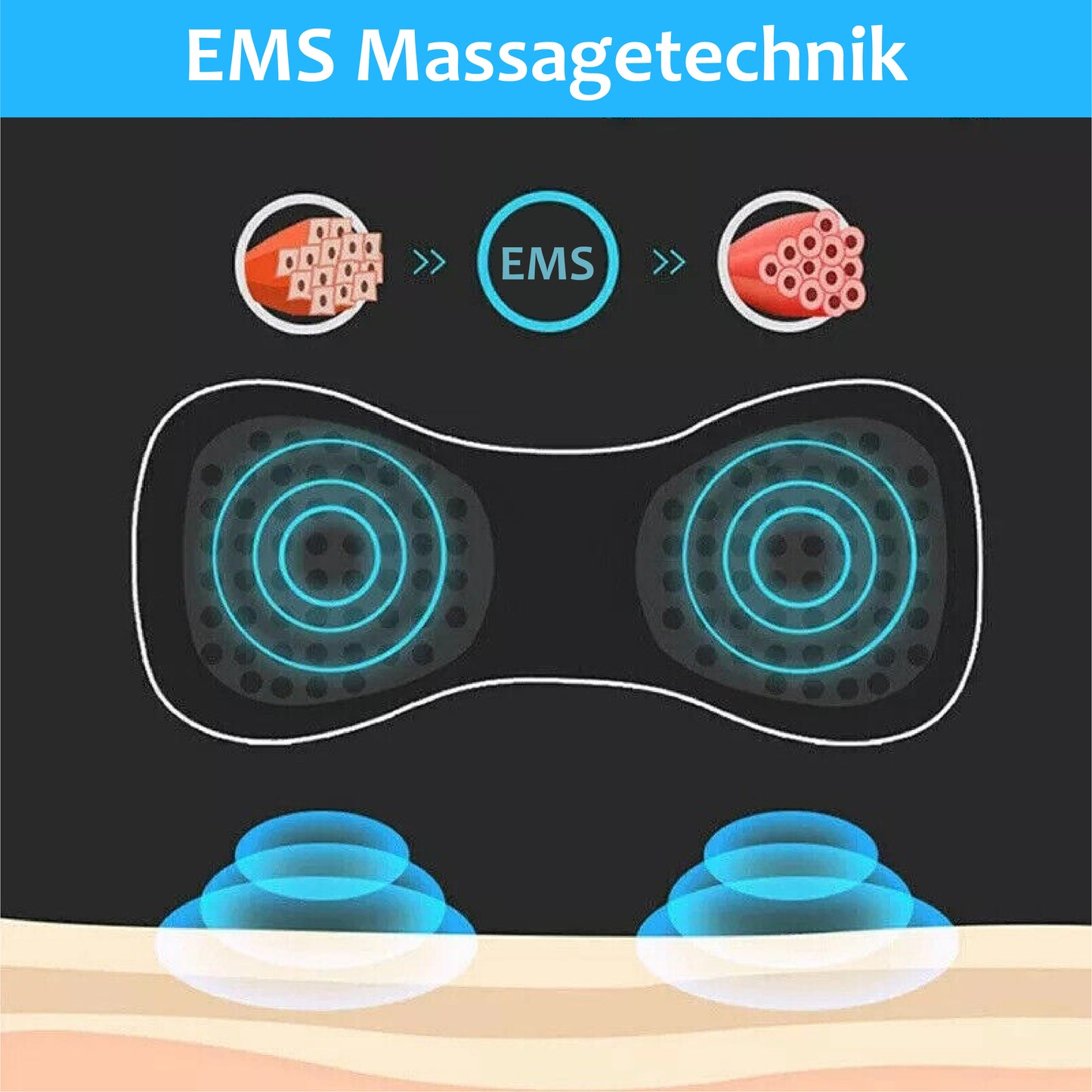 RICPIND EMS Durchblutungsfördernder Massager