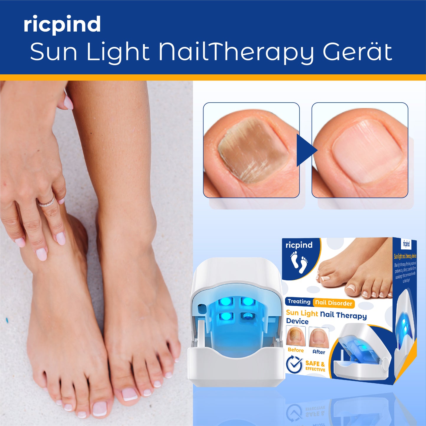 RICPIND Sun Light NailTherapy Gerät