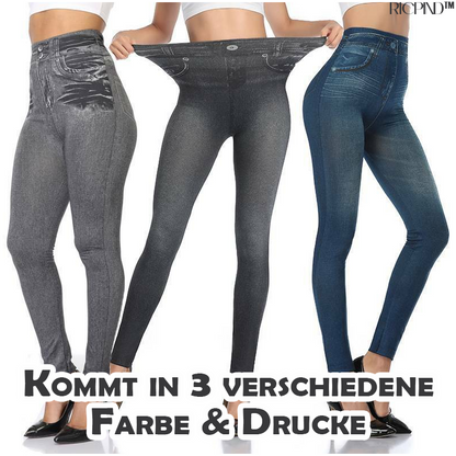 RICPIND Thermisches Vlies Warme Jeggings aus Denim