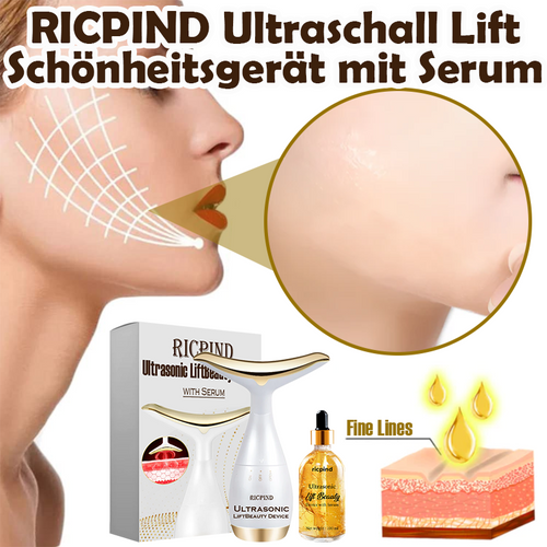 RICPIND Ultraschall LiftSchönheitsgerät mit Serum