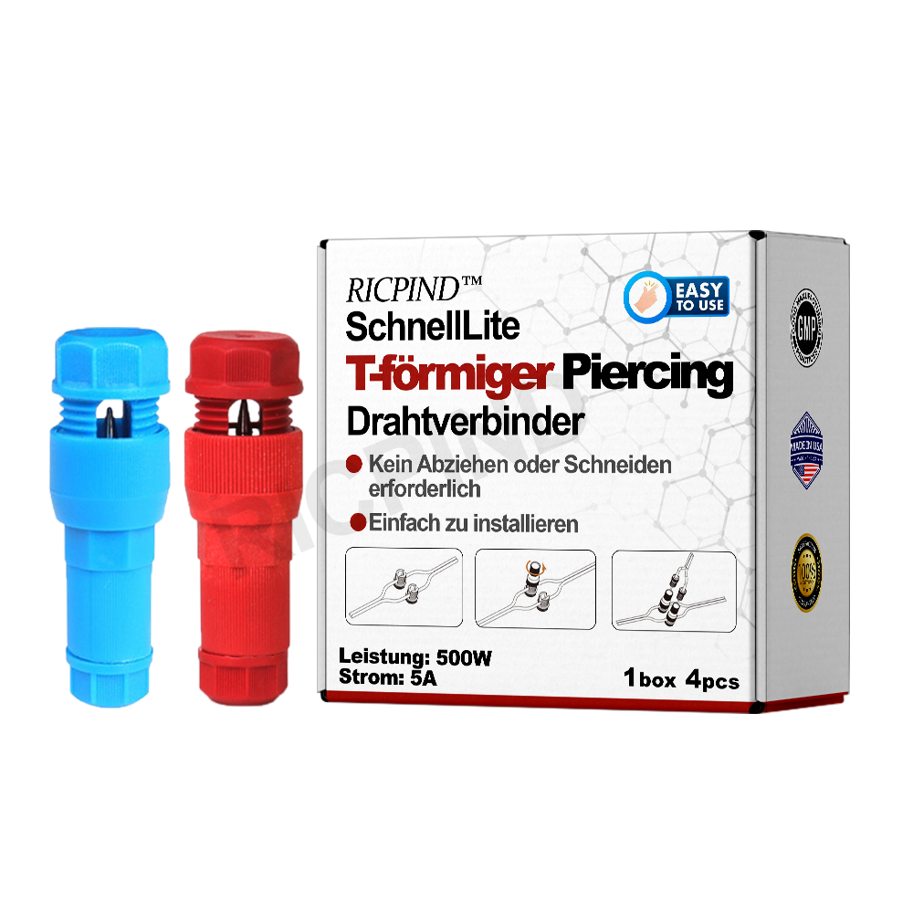 RICPIND™ SchnellLite T-förmiger Piercing Drahtverbinder