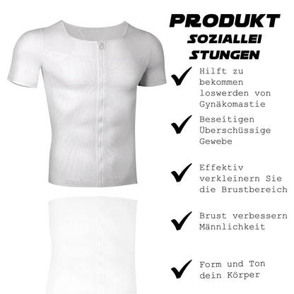 Ricpind MännerGynäkomastie Infrarot Komprimierung T-Shirt