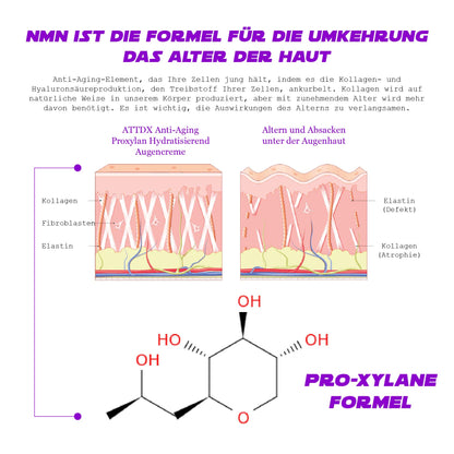 ATTDX AntiAltern ProfiXylan Feuchtigkeitsspendend AugeCreme