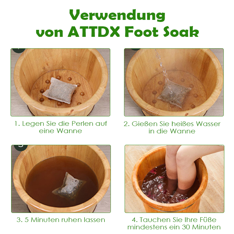 ATTDX EntgiftungCleansing FußSchmerz Relief Einweichen