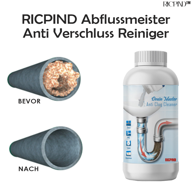 RICPIND Abflussmeister Anti Verschluss Reiniger