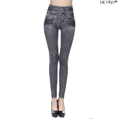 RICPIND Thermisches Vlies Warme Jeggings aus Denim