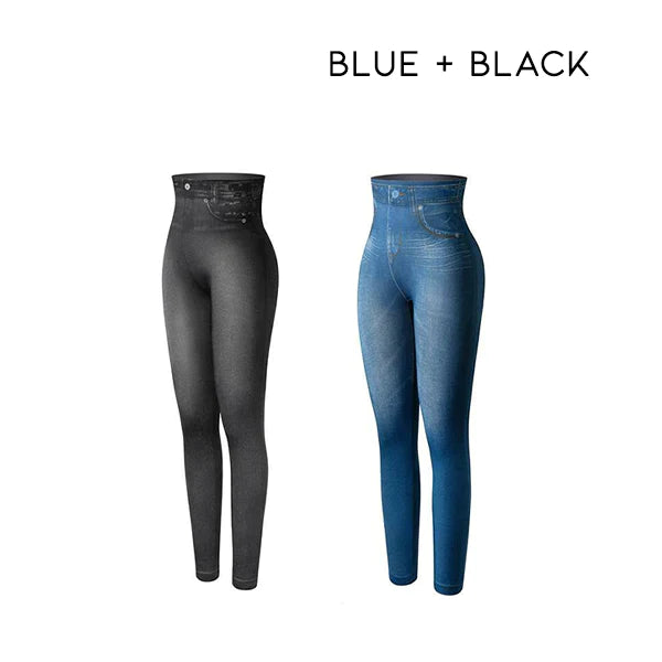 RICPIND Thermisches Vlies Warme Jeggings aus Denim